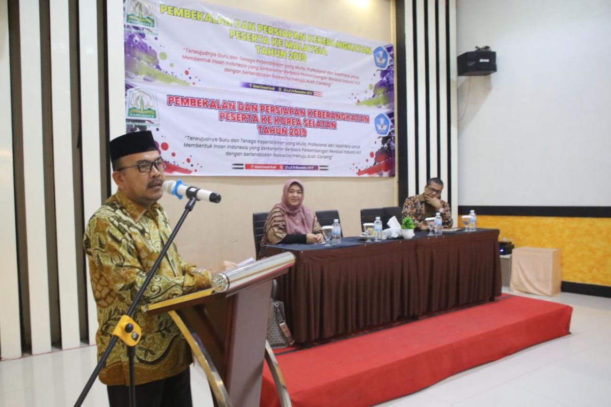 Disdik Aceh bekali Kepsek magang luar negeri