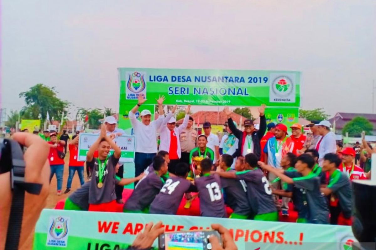 Sumsel tampil menjuara Liga Desa Nusantara di Bekasi