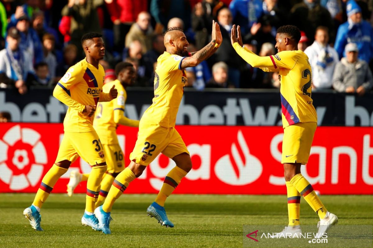 Barcelona tundukan Leganes 2-1