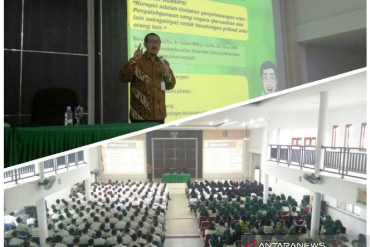 Inspektur I Kementan kuliah umum pendidikan antikorupsi di Polbangtan Medan