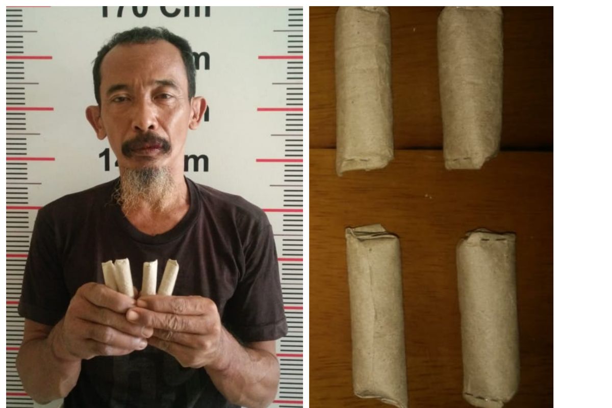 Penjual ganja di Pangkalan Susu Langkat ditangkap polisi