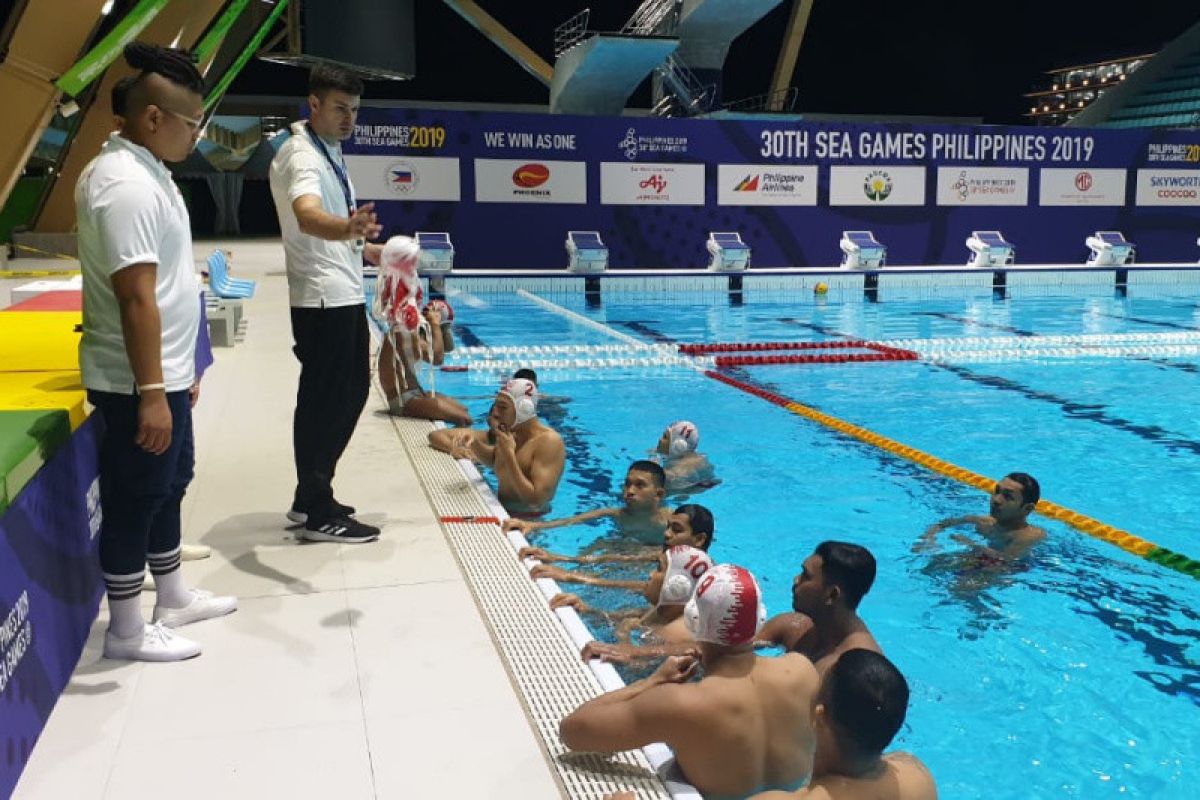 Tim polo air Indonesia langsung  jalani latihan setibanya di Clark