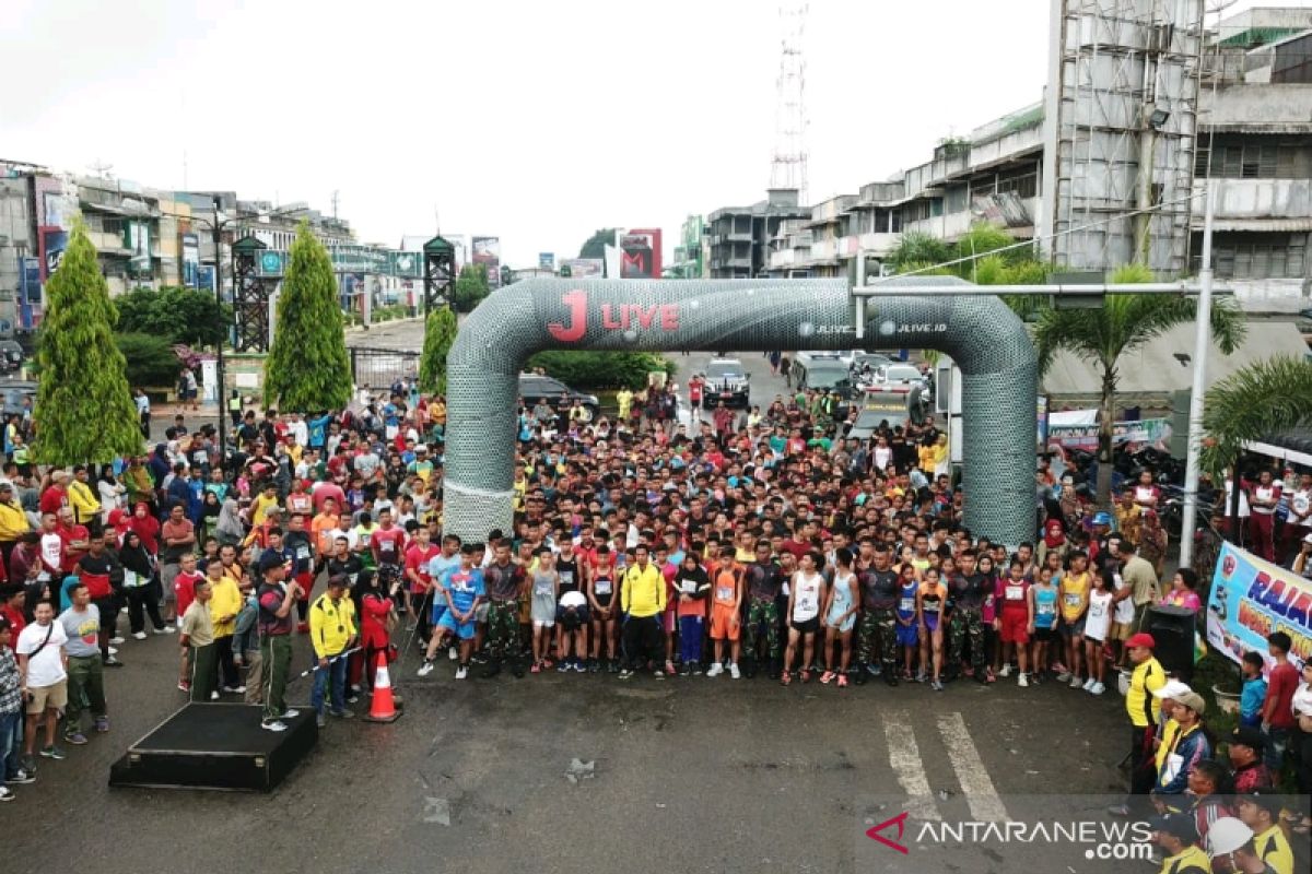 Batalyon 123 Rajawali gelar lomba lari