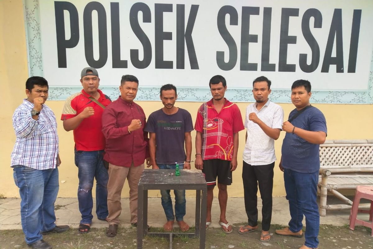 Polisi Selesai Binjai tangkap dua pemakai sabu-sabu