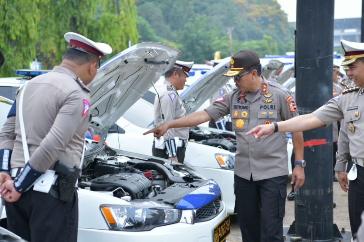 Korlantas Polri gelar apel persiapan pengamanan Natal-Tahun Baru