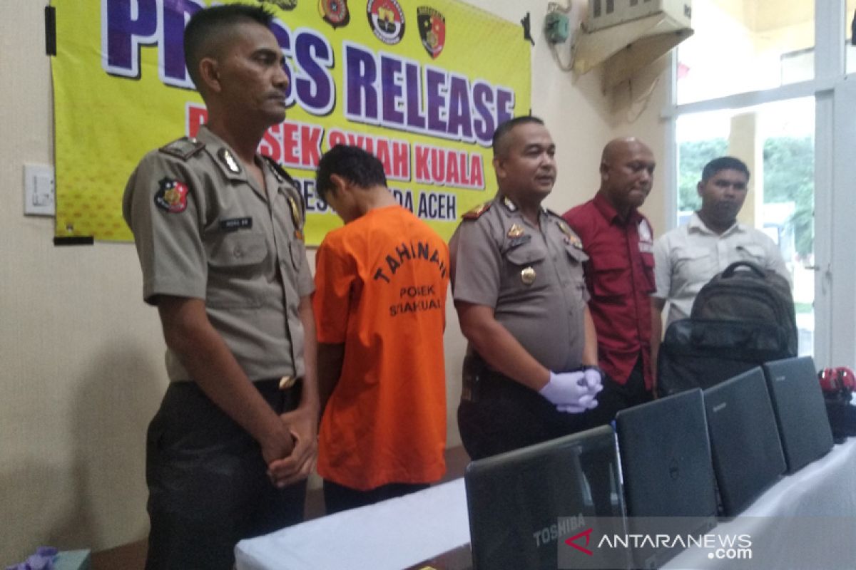 Polsek Syiahkuala bekuk pencuri di Unsiyah dan UIN Ar-Raniry