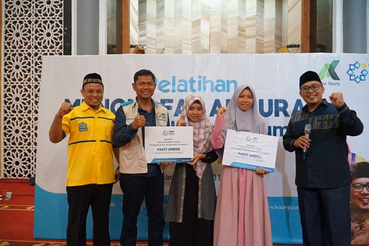 YBM PLN gelar pelatihan menghapal Al-Quran Semudah Tersenyum di Lombok