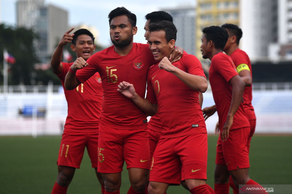 Egy Maulana Vikri bawa timnas U-22 Indonesia ungguli Thailand 1-0 di babak pertama