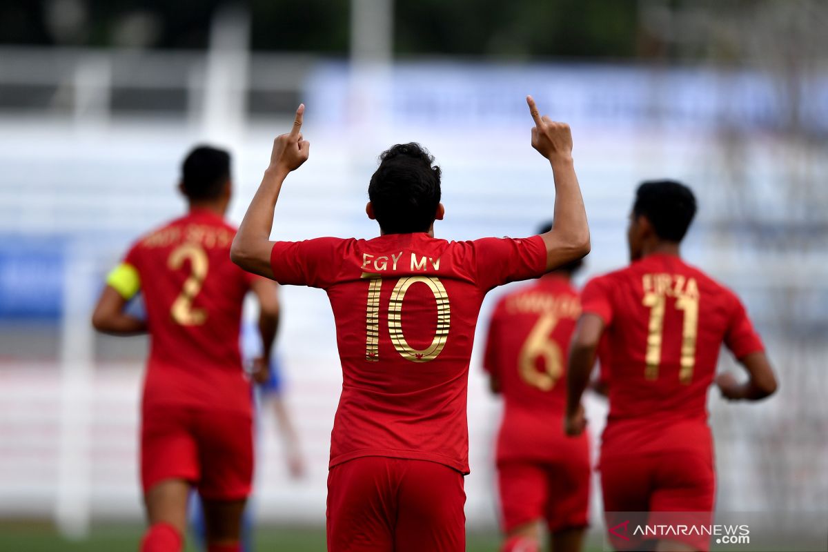 Egy membawa timnas U-22 Indonesia ungguli Thailand 1-0 babak pertama