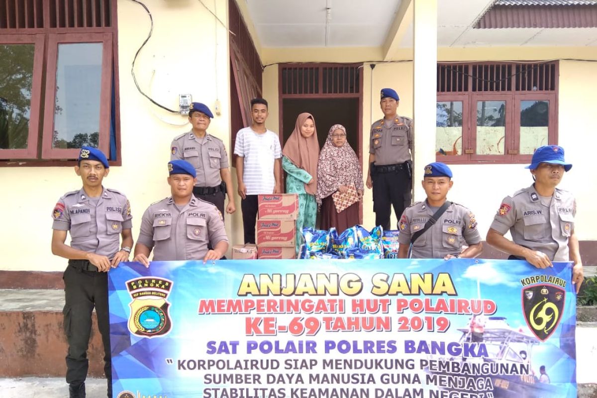 Satpolair Polres Bangka gelar Anjangsana ke panti Al Kautsar