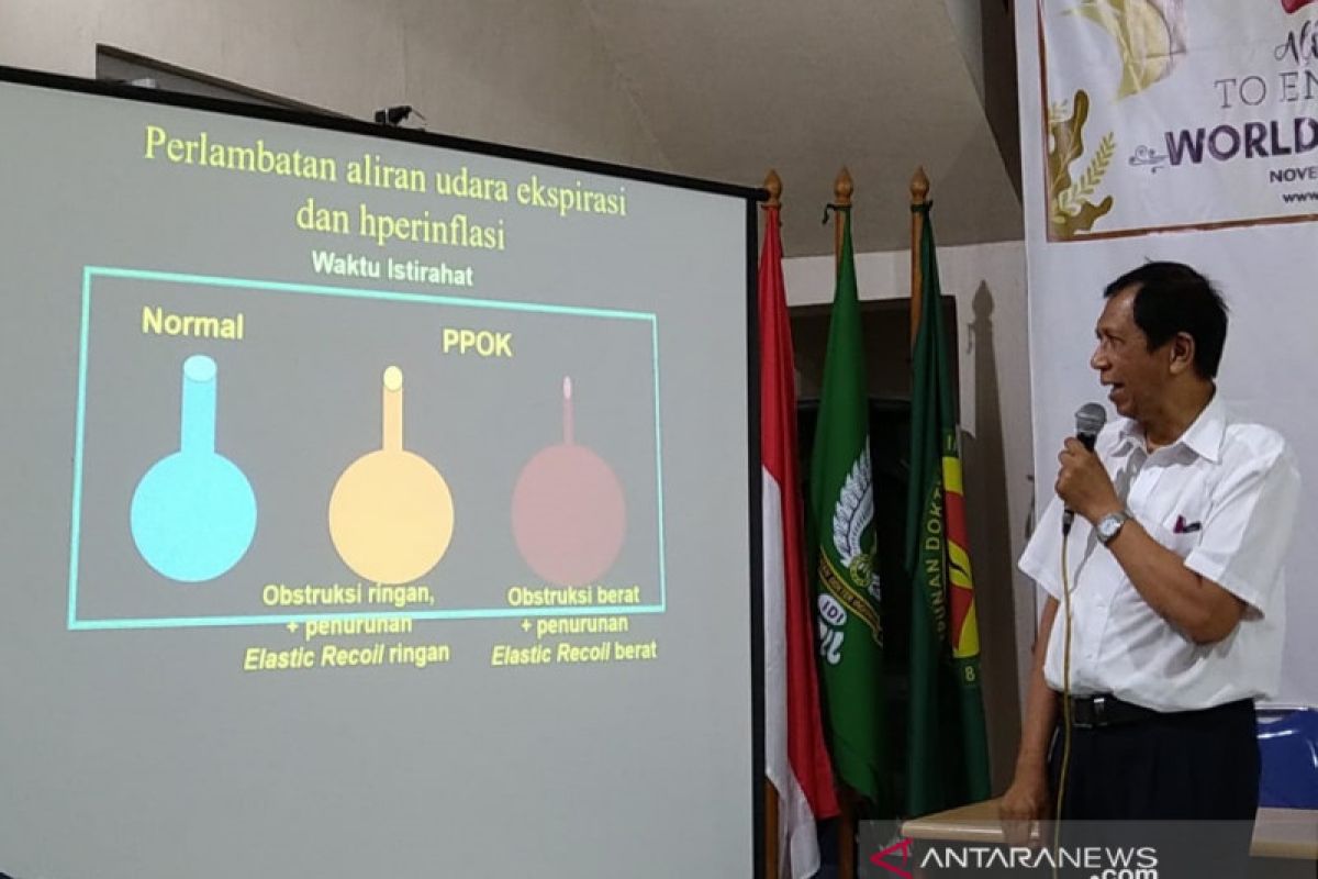 Ahli kesehatan: rata-rata perokok menderita PPOK dalam 20 tahun