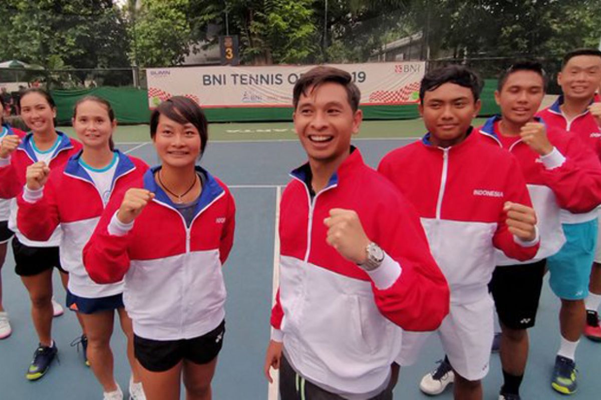 Pada SEA Games Filipina 2019, para petenis Indonesia jadi unggulan pada tiga kategori cabor tenis