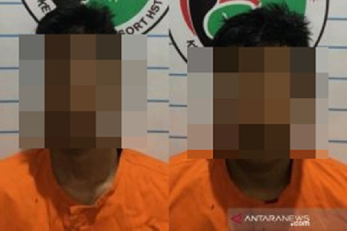 Inilah dua pengedar narkoba yang ditangkap di Bawan Permai Barabai