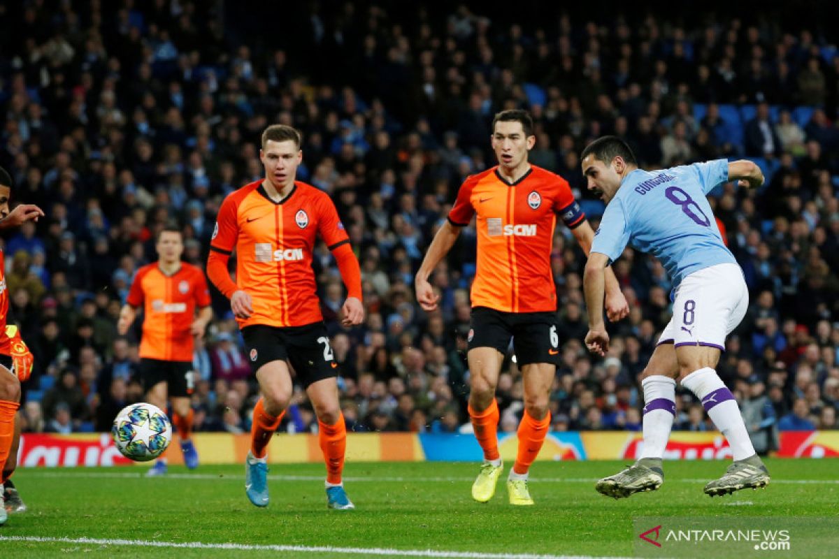 Bermain imbang dengan Shakhtar, City lolos ke fase gugur sebagai juara Grup C