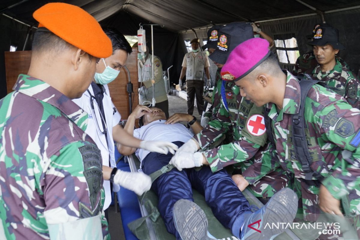 Lantamal VI gelar gladi latihan operasi terpadu penanggulangan bencana 2019