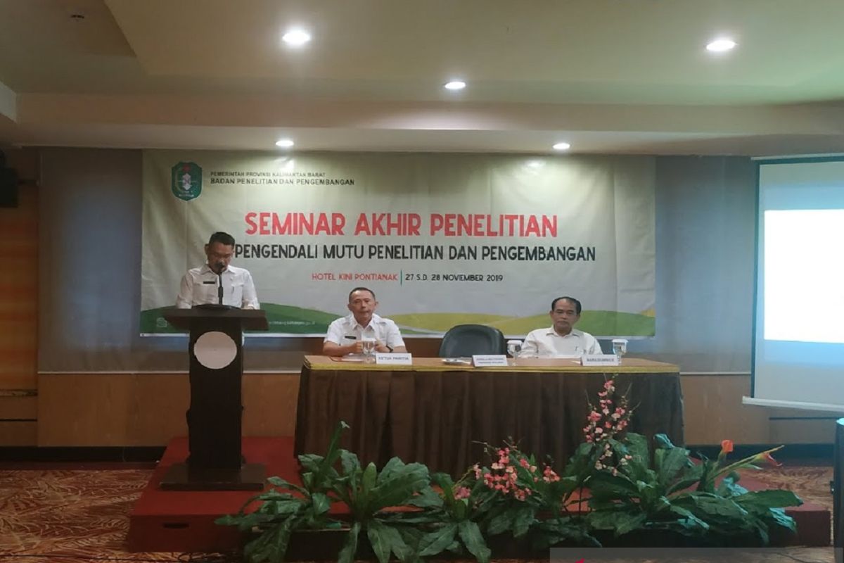 Tujuh judul penelitian Balitbang Kalbar masuk Seminar Akhir