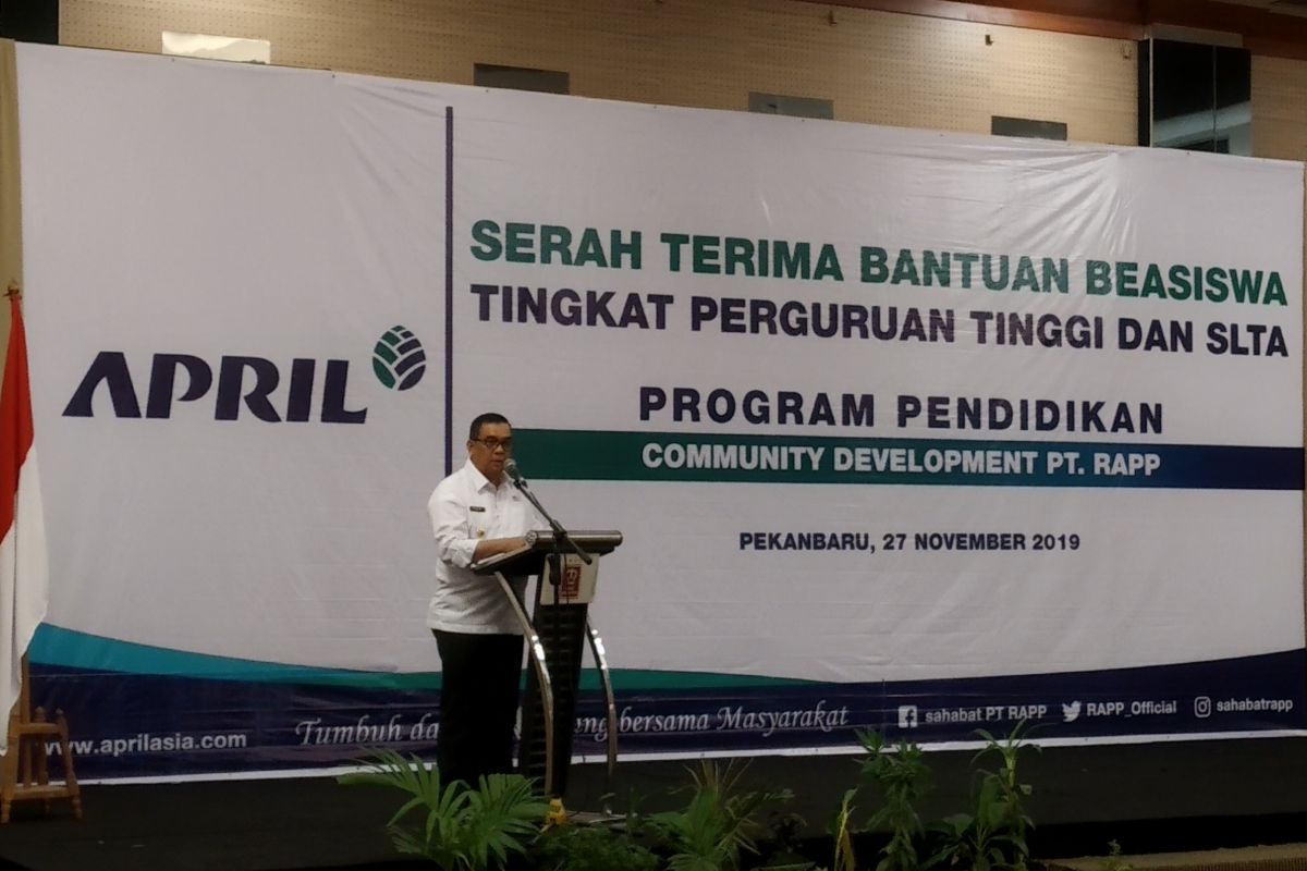 Beasiswa pendidikan RAPP dukung visi Riau 2025