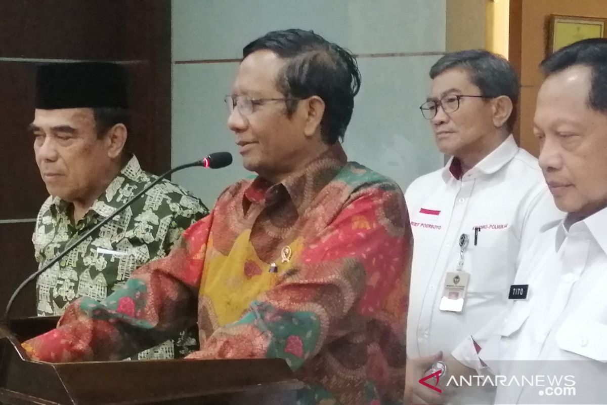 Terkait Reuni 212 di Monumen Nasional, Mahfud MD: Jangan timbulkan keributan