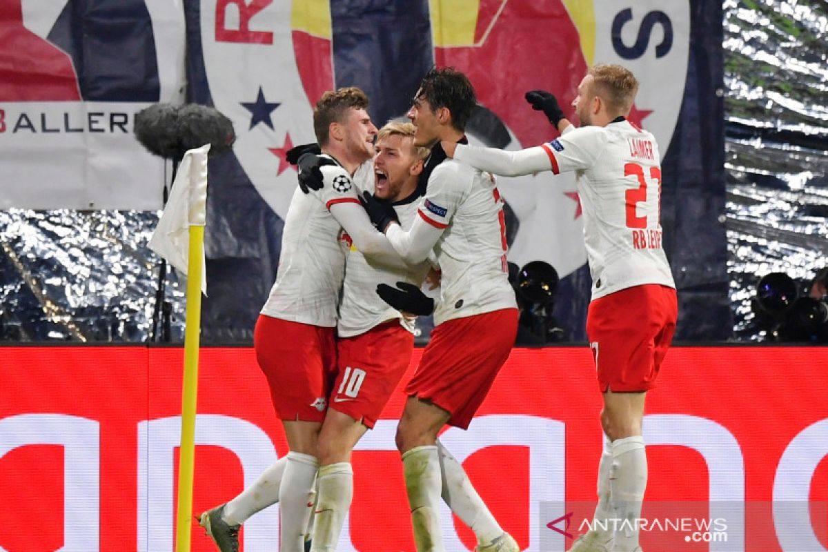 Liga Champions, Dwigol Emil Forsberg amankan Leipzig ke babak gugur