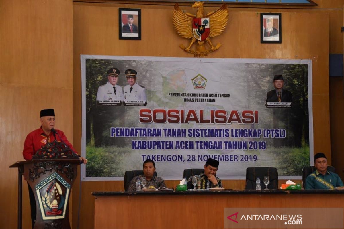 Aceh Tengah dapat kuota 2.750 sertifikat gratis tahun 2020