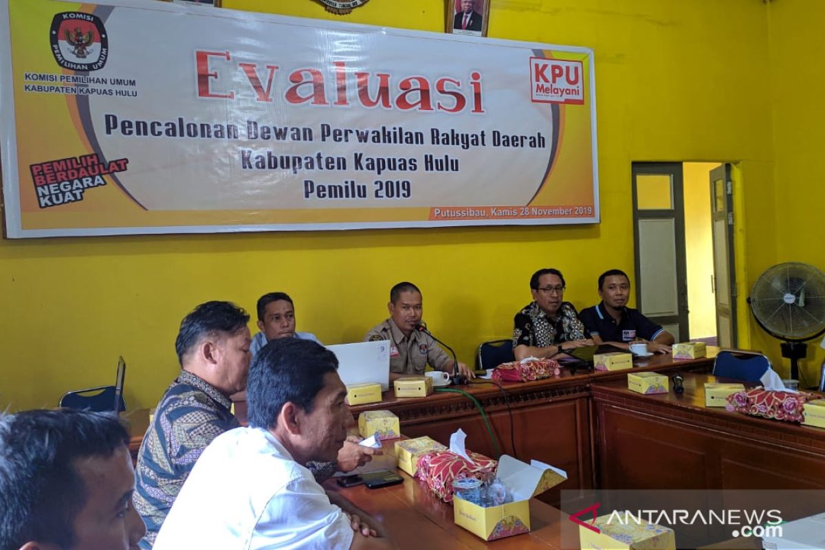 KPU Kapuas Hulu gelar evaluasi pencalonan pemilihan legislatif