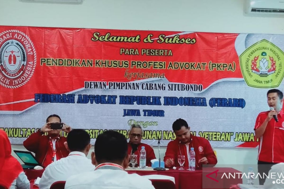 Ferari Situbondo gandeng UPN Jatim gelar pendidikan calon advokat