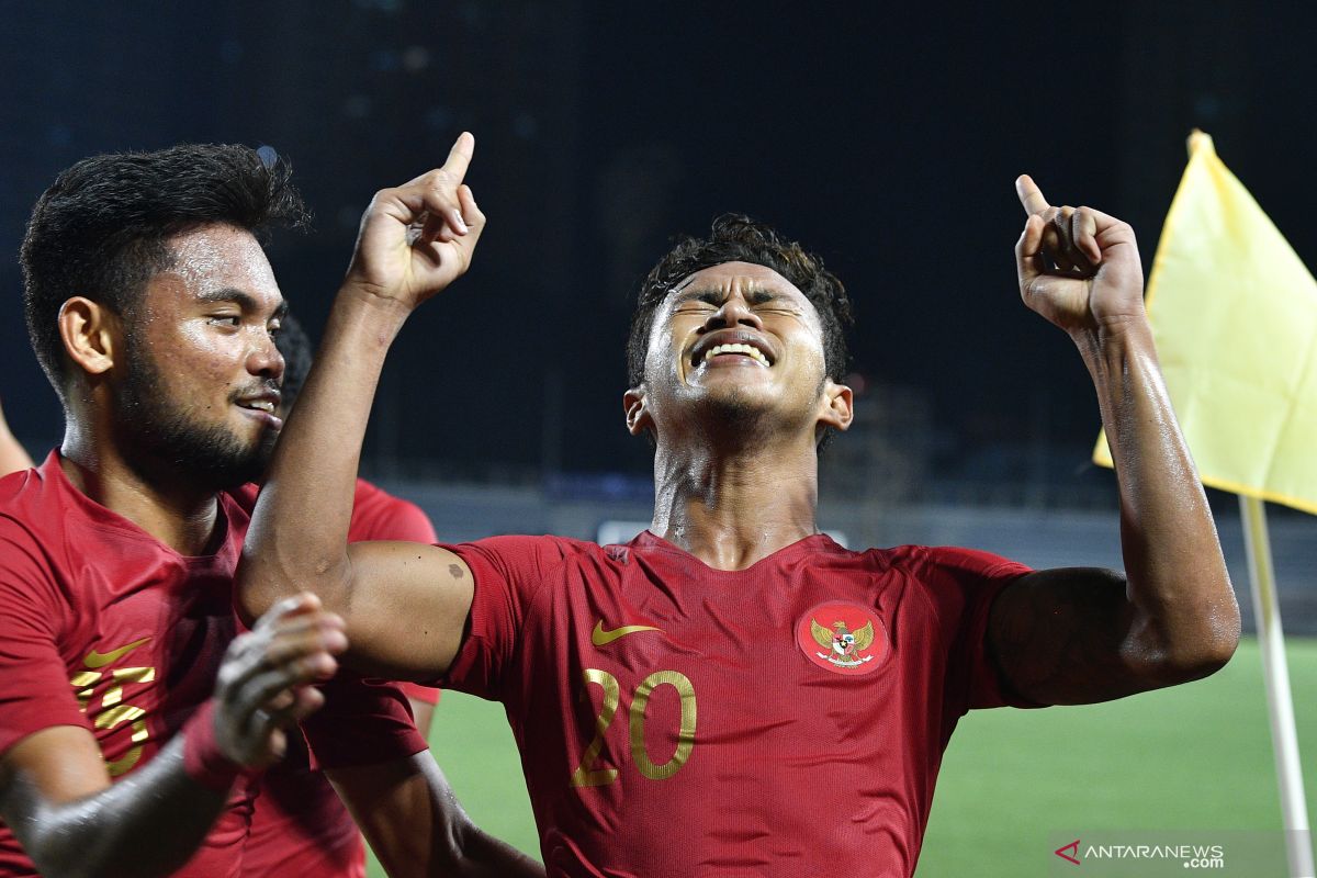 Sea Games, Timnas U-22 Indonesia rebut puncak Grup B usai tundukkan Singapura 2-0