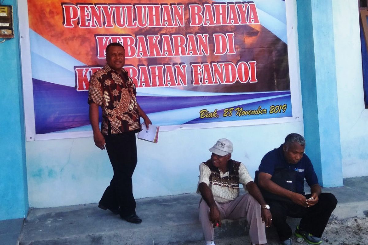 BPBD Biak Numfor gelar sosialisasi mitigasi bencana kebakaran