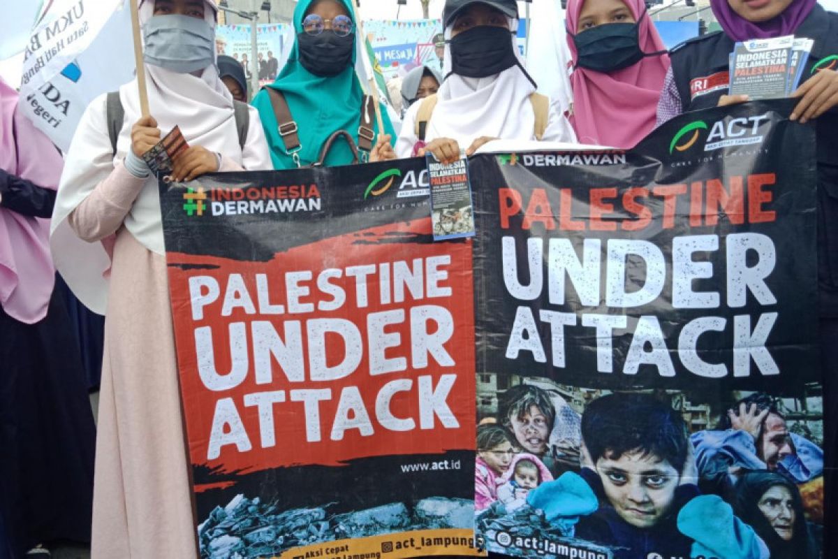 Tens of mass organizations rally to protest against Israeli aggression