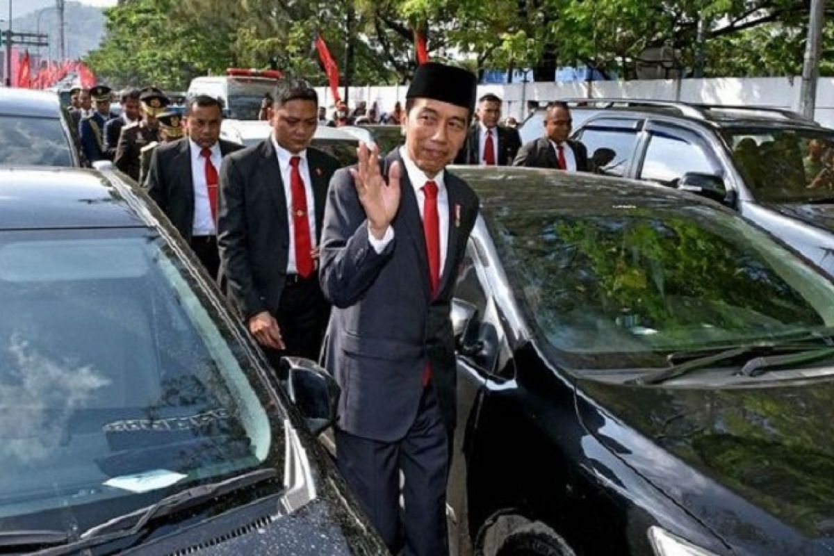 Presiden Joko Widodo mengaku sudah terbiasa terjebak macet