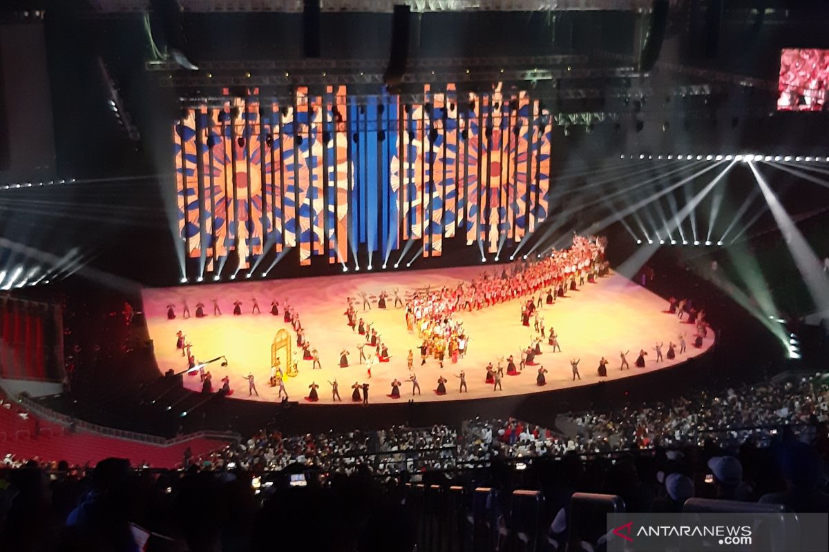 Kontingen Indonesia disambut meriah saat pembukaan SEA Games 2019