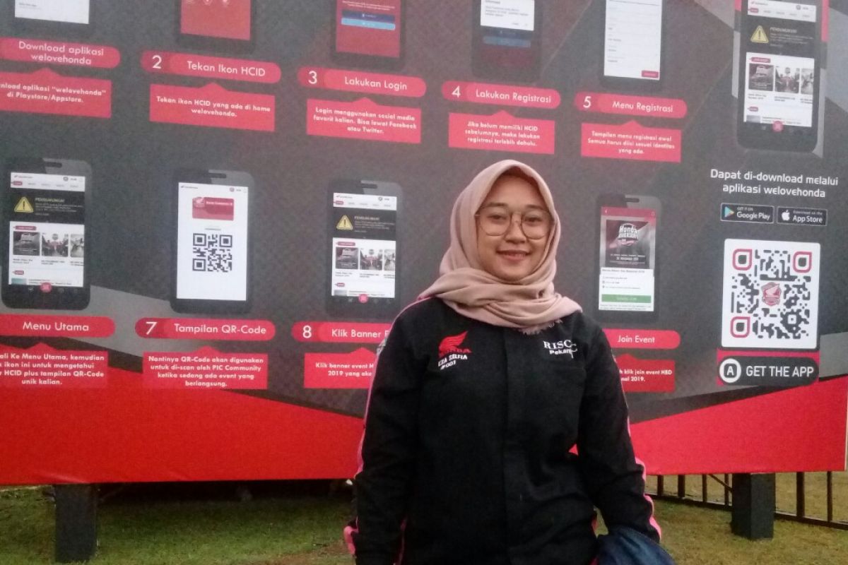 "Lady bikers" asal Pekanbaru tempuh ratusan kilometer hadiri HBD 2019