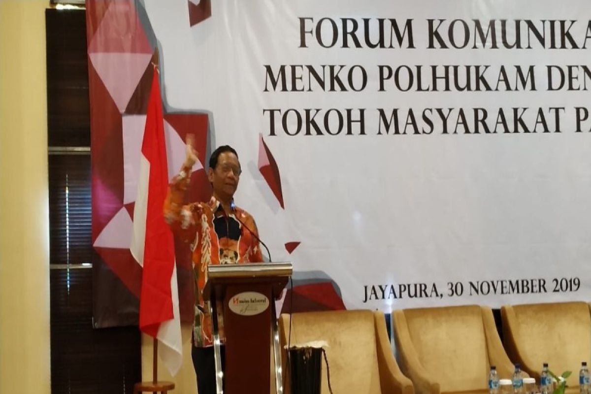 Menko Polhukam hadiri pertemuan dengan tokoh masyarakat Papua di Jayapura
