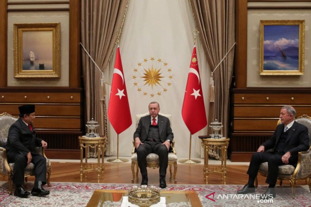 Menhan Prabowo bertemu Presiden Erdogan perkuat kerja sama pertahanan