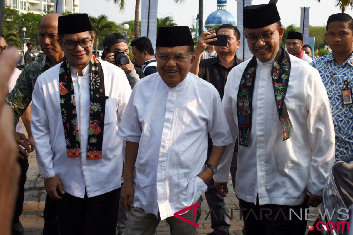 Bertemu JK, Anies Baswedan bicarakan Masjid Apung Ancol jadi ikon masjid unik