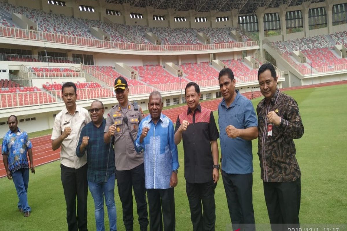 Mendagri tinjau stadion Papua Bangkit di Kampung Harapan Jayapura