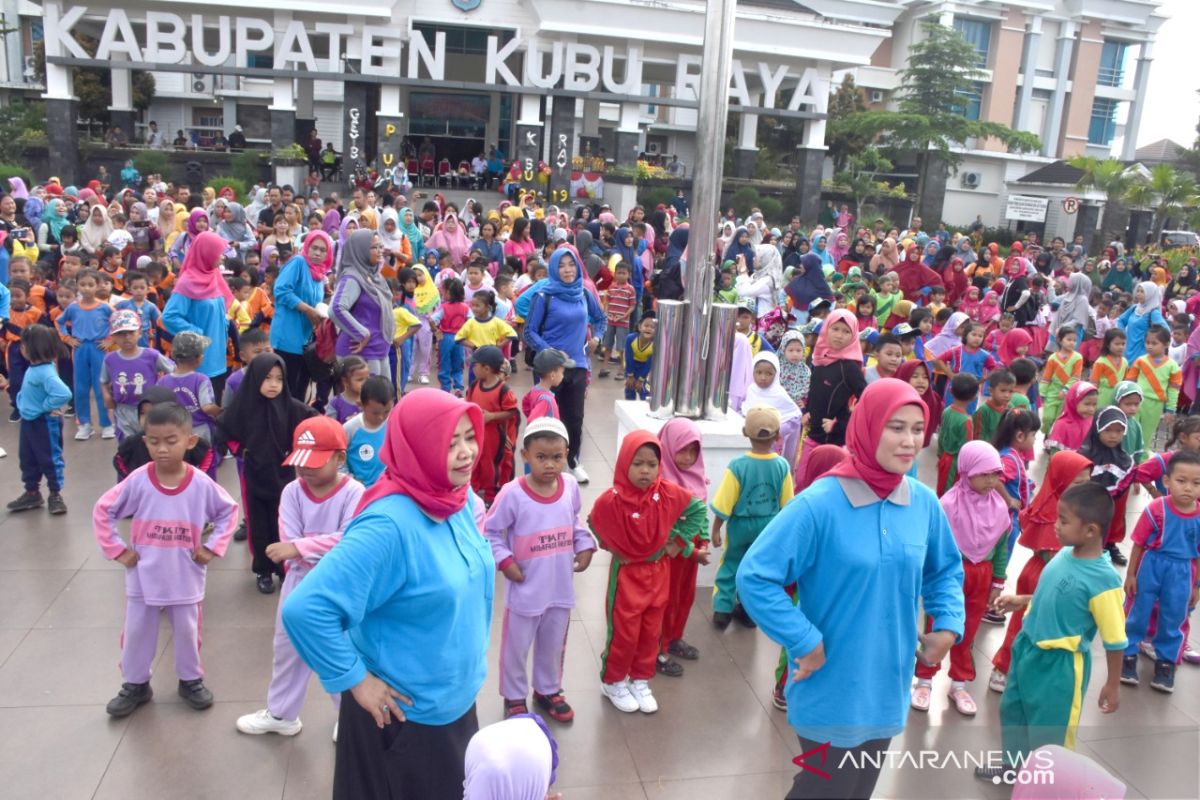 Ribuan murid Kubu Raya meriahkan Gebyar PAUD 2019