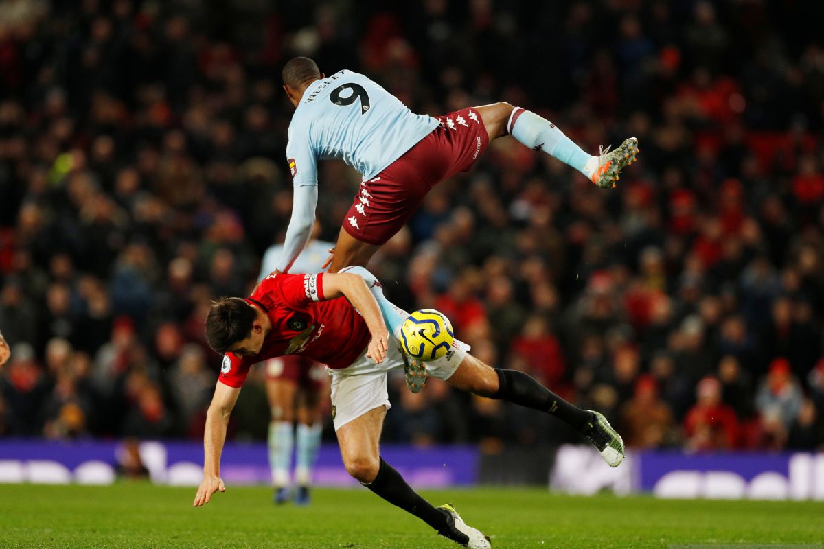 Manchester United ditahan imbang Aston Villa di Old Trafford skor 2-2