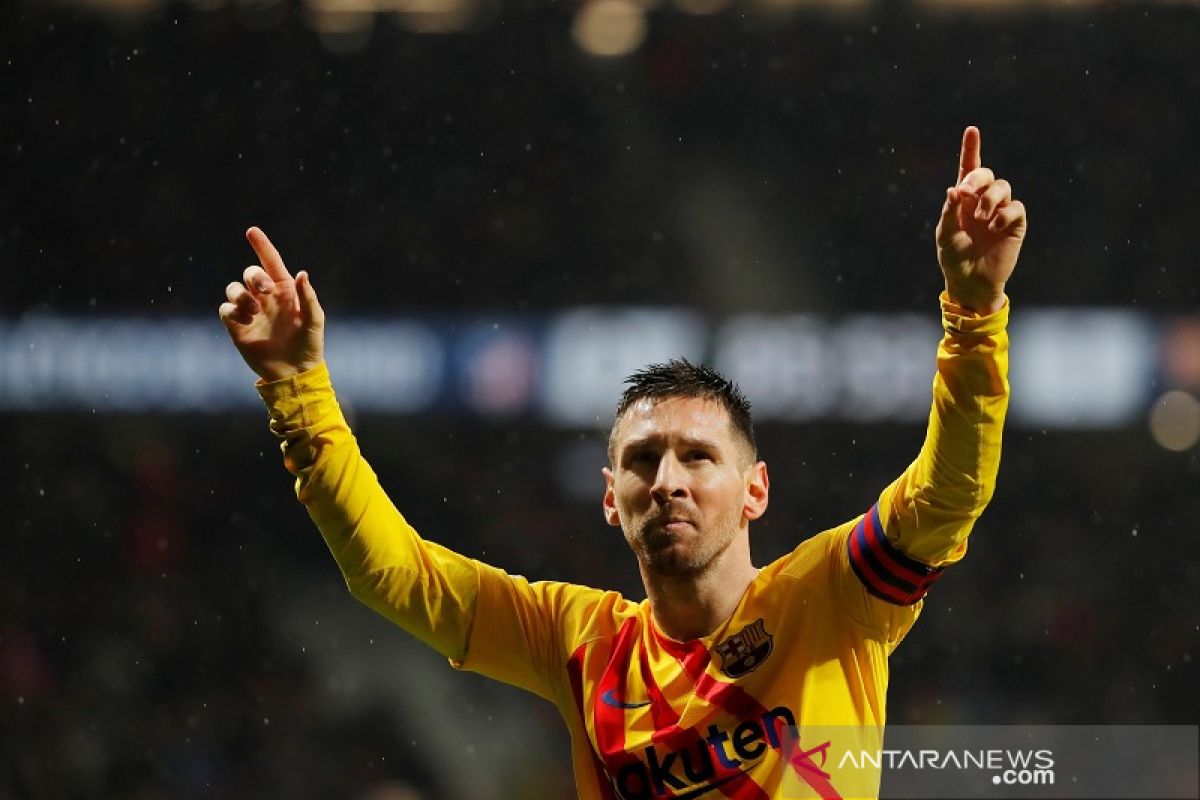 Tuah Messi saat Barcelona atas Atletico