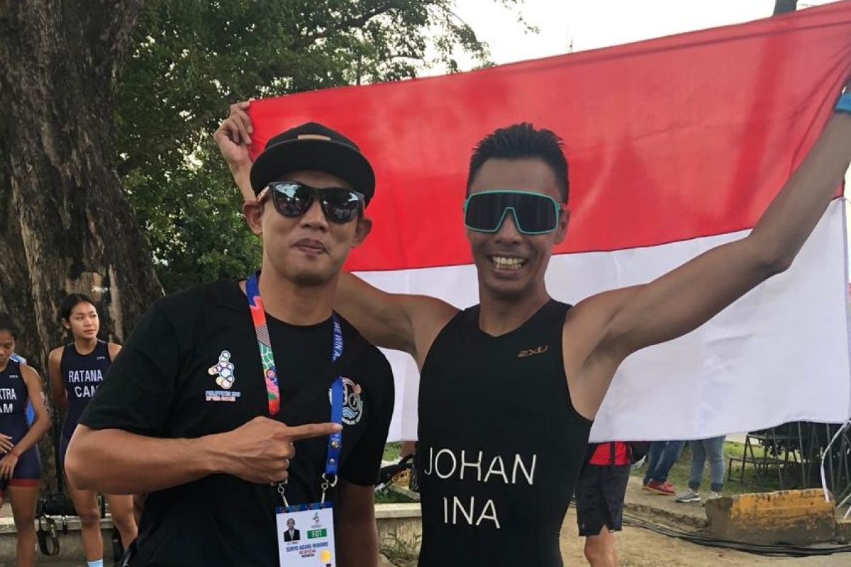 Jauhari Johan raih emas duathlon