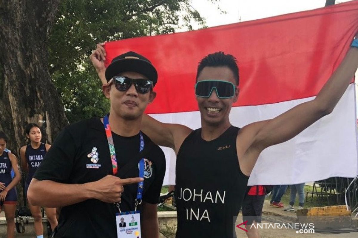 Jauhari Johan raih emas duathlon