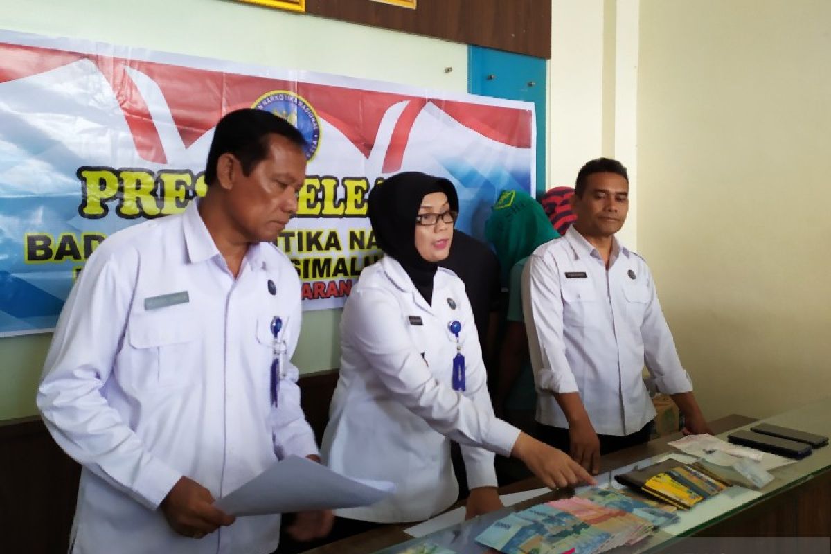 BNNK Simalungun ungkap tiga tersangka penyalahgunaan narkoba