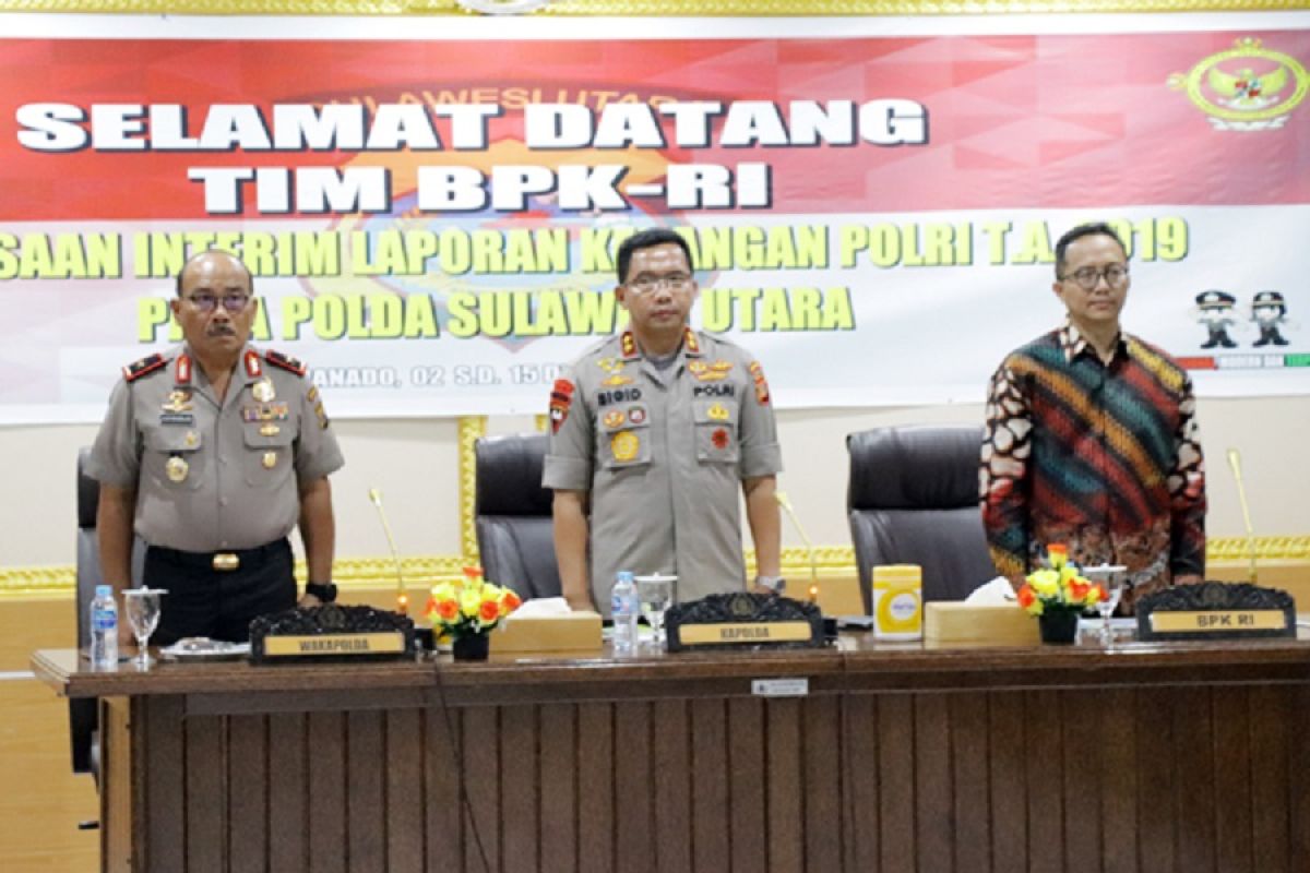 Tim Wasrik BPK RI kunjungi Polda Sulawesi utara