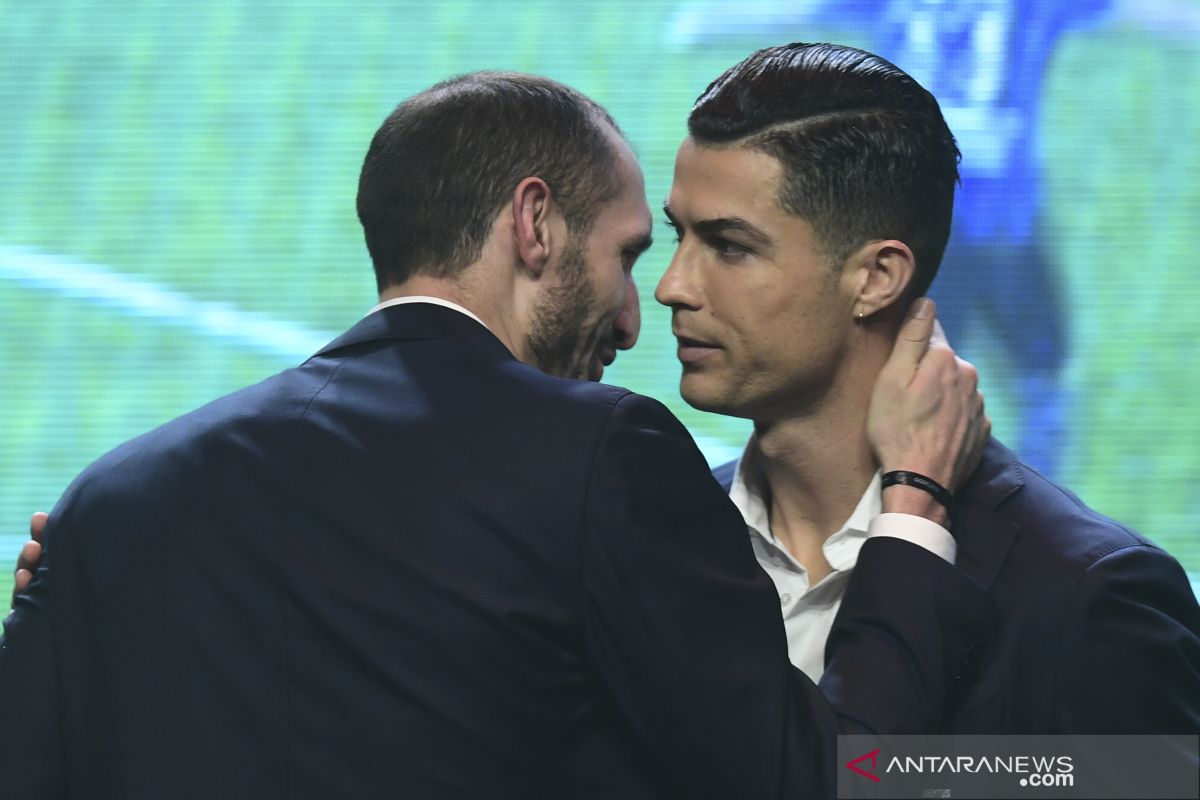 Chiellini sebut penghargaan Ballon d'Or dirampok dari Ronaldo