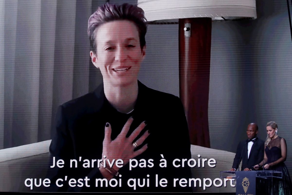 Megan Rapinoe rebut Ballon d'Or putri