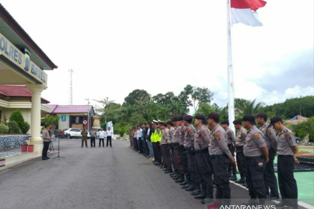 Kunjungan empat menteri, Polres Bangka Selatan berlakukan pengamanan VVIP