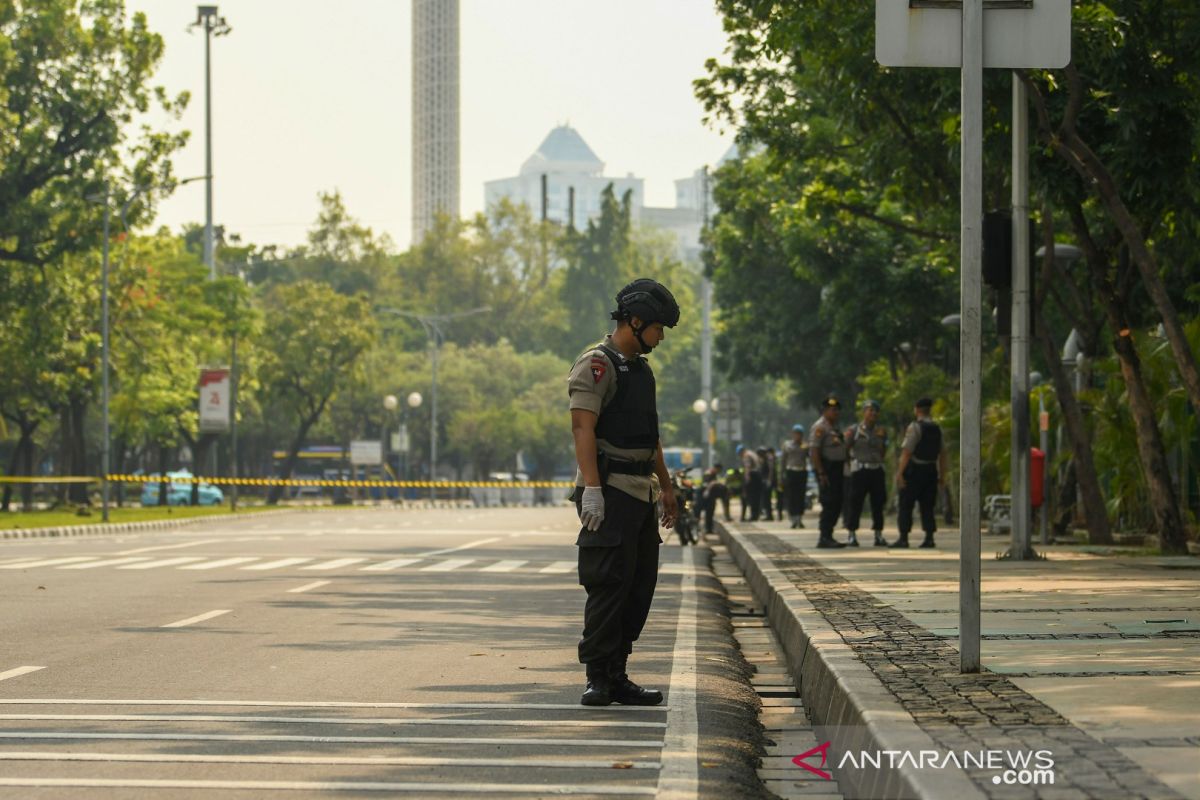 Granat yang meledak di Monas masih ditelusuri asalnya