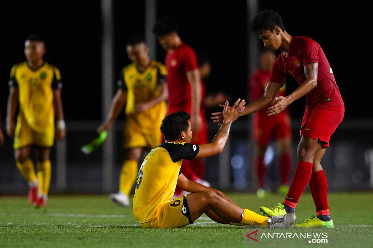 Penampilan Kapten Timnas U-22 Andy Setyo dapat pujian dari pelatih Brunei Darussalam