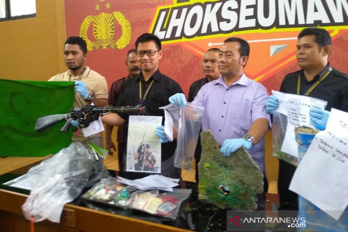 Polres Lhokseumawe amankan senjata api usai kontak tembak dengan kelompok kriminal bersenjata