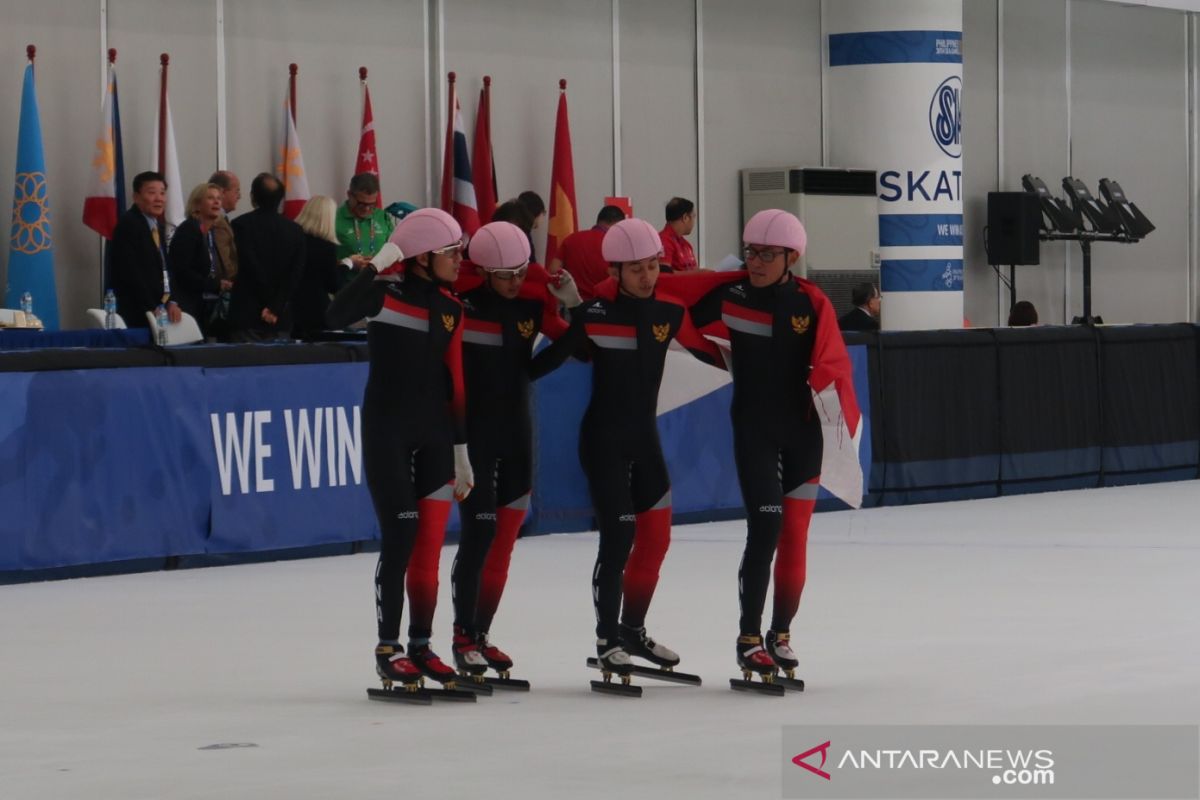 Indonesia tambah tiga medali dari ice skating